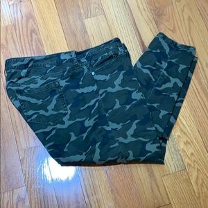Torrid Size 20 Camo straight leg Jeans